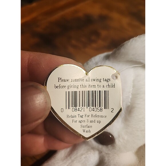 Ty Valentino Rare Beanie Baby w/2 errors - brown nose and tush tag year error. - Picture 5 of 6